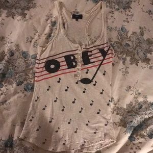 Vintage music note tank
